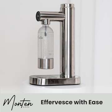 MonTen Sparkling Water Maker - Eco-Friendly & Stylish