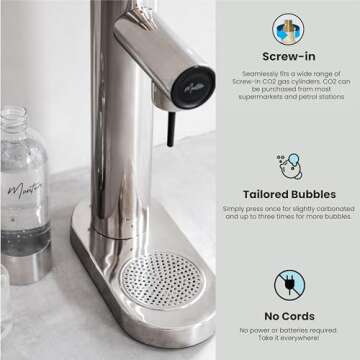 MonTen Sparkling Water Maker - Eco-Friendly & Stylish