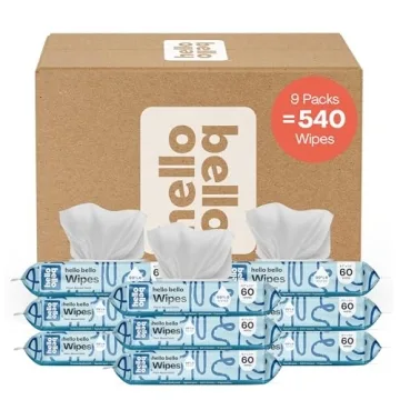 Hello Bello Extra Gentle Unscented Baby Wipes - Plant Based - Made with 99% Water and Aloe for Babie...