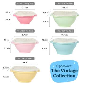 Tupperware Heritage Collection 10 Piece Food Storage Set