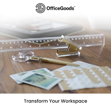 Stylish OfficeGoods Acrylic Desk Set - Perfect Gift for Productivity