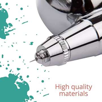 Portable Airbrush Gun Gravity Feed Nails Air Brush Medium Pen Gun Paint Oxygen Spray Misting Tool Silk Portable Airbrush Makeup Kit