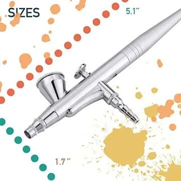 Portable Airbrush Gun Gravity Feed Nails Air Brush Medium Pen Gun Paint Oxygen Spray Misting Tool Silk Portable Airbrush Makeup Kit