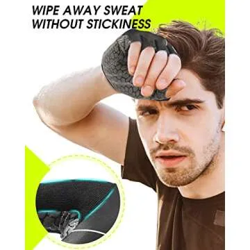 Tanluhu Cycling Gloves Mountain Bike Gloves Half Finger Road Racing Riding Gloves Breathable Shock-Absorbing Biking Gloves for Men and Women (Black, S)