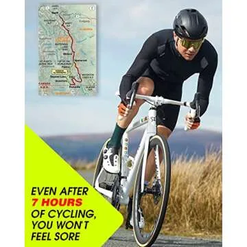 Tanluhu Cycling Gloves Mountain Bike Gloves Half Finger Road Racing Riding Gloves Breathable Shock-Absorbing Biking Gloves for Men and Women (Black, S)