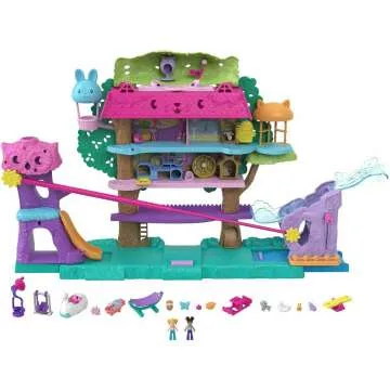 Polly Pocket Doll House with Micro Dolls and Accessories