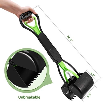 PPOGOO Durable Non-Breakable Pooper Scooper for Pet Owners
