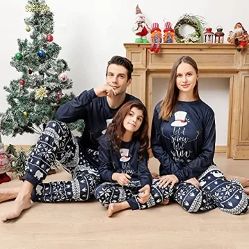 Onancehim Family Matching Christmas Pajamas for Holidays