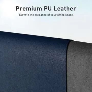 Aothia Leather Desk Pad Protector, Mouse Pad, Office Desk Mat, Non-Slip PU Leather Desk Blotter, Lap...
