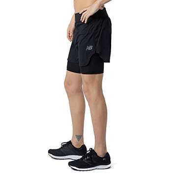 New Balance Men's Q Speed Fuel 2-in-1 Black Shorts