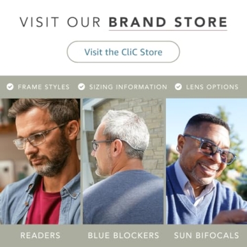 CliC Magnetic Reading Glasses for Men and Women