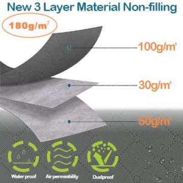 CCidea 2 Pack Clothes Storage Bag Organizer with Reinforced Handle, Great for Comforters, Blankets, Bedding, Under Bed Storage 90L(Large,Gray)