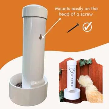 Durable Chicken Oyster Shell Feeder Combo for Healthy Hens