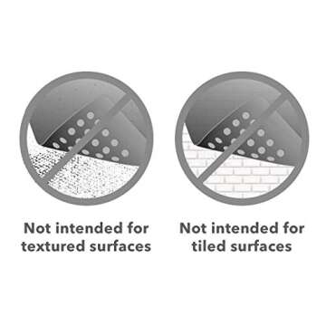 “Pebbles” Non-Slip Bathtub/Shower Mat 27.5”x14” Rectangular, Non-Toxic, Safe, Clean, Machine-Washable, Superior Grip & Drainage, Vinyl, for Smooth Floors ONLY, Opaque Black