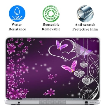 14 Inch Laptop Skin Sticker Cover Premium Sticker Cover Art Decal Decorative (Included 2 Wrist Pad S...