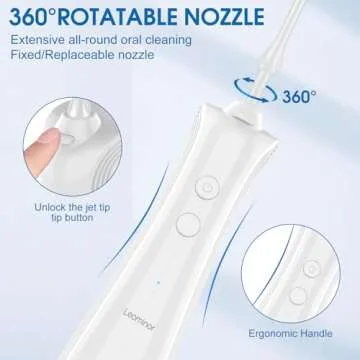 Leominor Water Dental Flosser - Portable Oral Care Solution