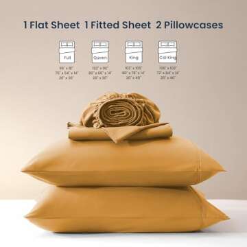 Super Soft Nanotex Cooling Full Bed Sheets Set 4PC