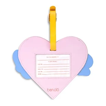 Vegan Leather Luggage Tag - Large, Secure & Stylish