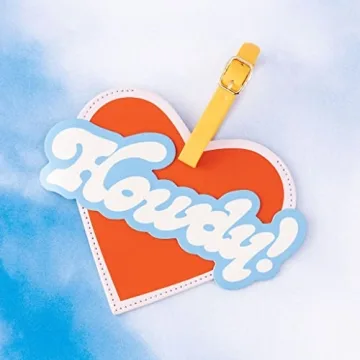 Vegan Leather Luggage Tag - Large, Secure & Stylish