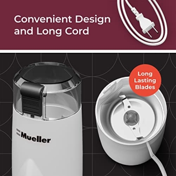 Mueller HyperGrind Precision Electric Grinder for Coffee and Spices