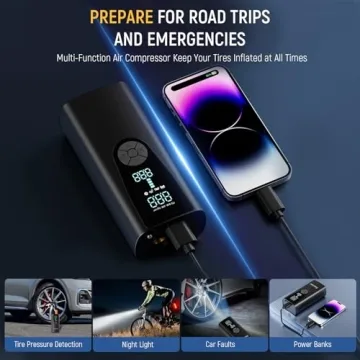 150PSI Fast Portable Tire Inflator Air Compressor