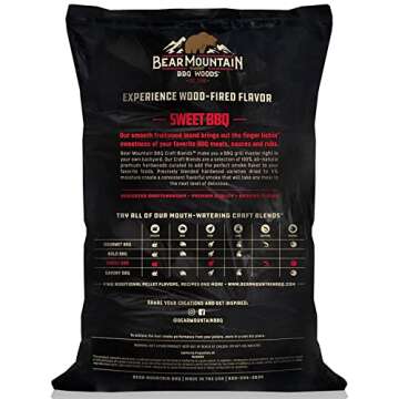 Bear Mountain All Natural Wood Pellets - 20 Lbs - Sweet & Smoky Flavor