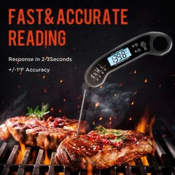 Digital Meat Thermometer - Fast & Waterproof Cooking Tool