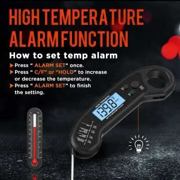 Digital Meat Thermometer - Fast & Waterproof Cooking Tool