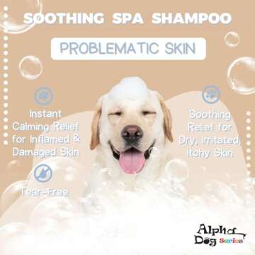 Alpha Dog Series Oatmeal Grooming Natural Dog Shampoo and Conditioner with Aloe Vera, pH balanced Sh...