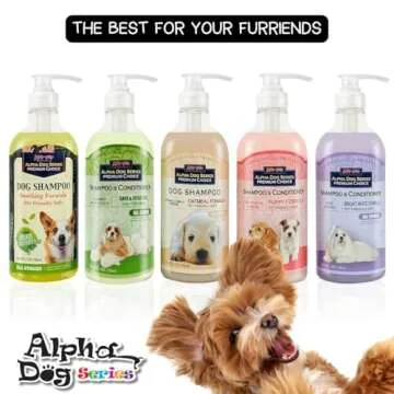 Alpha Dog Oatmeal Shampoo Natural for Dogs 26.4 Oz