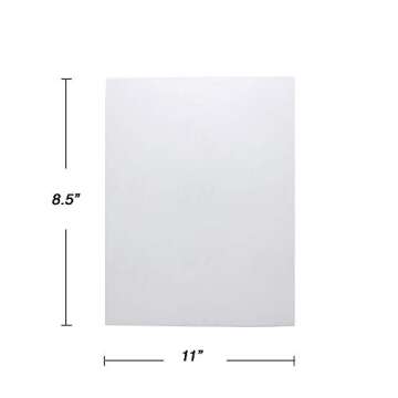 Emraw Super Great 8.5" X 11" Full Sheet White Multipurpose Labels - Great for School, Home & Office ...