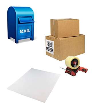 Emraw 8.5" X 11" Full Sheet White Labels - 2-Pack