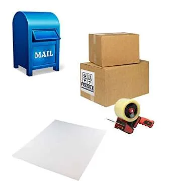 Emraw 8.5" X 11" Full Sheet White Labels - 2-Pack