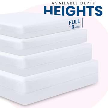 Utopia Bedding Premium Waterproof Bed Bug Mattress Cover, Full Zippered Mattress Protector, 8 Inches...