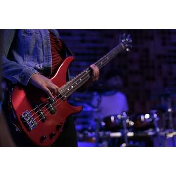 Yamaha 4 String Bass Guitar, Right Handed, Black, (TRBX174 BL)