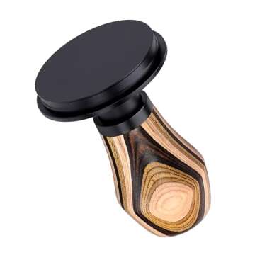 Normcore 58.5mm Espresso Coffee Tamper V4, Spring Loaded Tamper With Titanium PVD Coating Flat Base, 15lb / 25lb / 30lbs Replacement Springs, Colorful Wood Handle