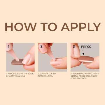 KISS Bare but Better, Press-On Nails, Nail glue included, 'Chemistry', Red, Medium Size, Almond Shape, Includes 28 Nails, 2g Glue, 1 Manicure Stick, 1 Mini file