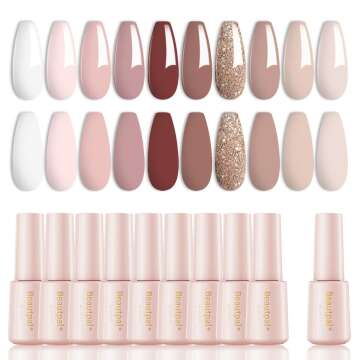 10 Pcs Beautpal Nude Gel Polish Set for All Seasons