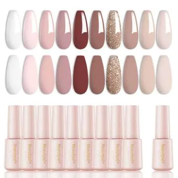 10 Pcs Beautpal Nude Gel Polish Set for All Seasons