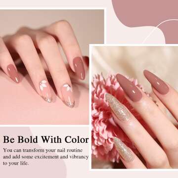 10 Pcs Beautpal Nude Gel Polish Set for All Seasons