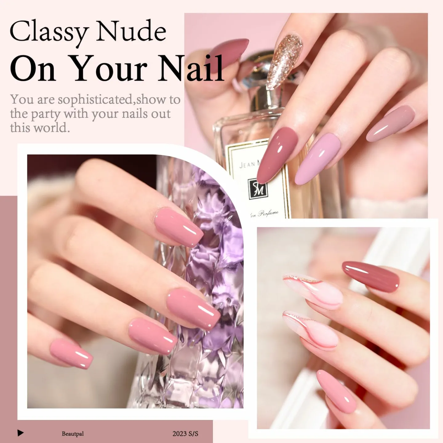 10 Pcs Beautpal Nude Gel Polish Set for All Seasons