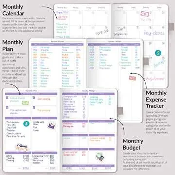 GoGirl Budget Book – Undated Colorful Monthly Financial Planner Organizer. Budget Planner & Expense Tracker to Reach Financial Goals, Lasts 1 Year, +Bonus 3 Cash Envelopes, A5 Hardcover – Gray