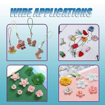 Printable Shrink Plastic Sheets, Shrink Films Papers for Kids Creative Craft, 6 Glossy White Sheets 8.3 x 11.7 inch for Inkjet Printer