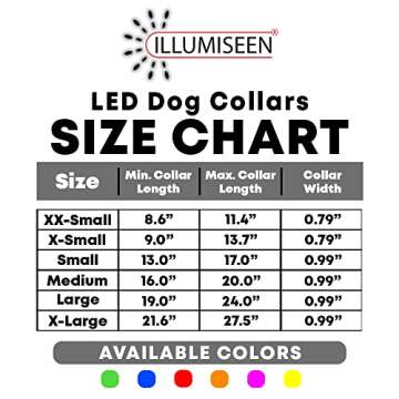 Illumiseen LED Dog Collar USB Rechargeable - Bright & High Visibility Lighted Glow Collar for Pet Night Walking - Weatherproof, in 6 Colors & 6 Sizes (Green X-Large)