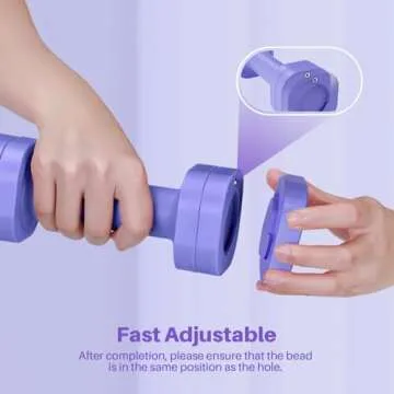 Zempox Adjustable Dumbbell Set of 2, 4 in 1 Free Weights Dumbbells Set for Women, Hand Weights for Women at Home, Each 2lb 3lb 4lb 5lb with TPU Soft Rubber Handle for Home Gym Exercise Training