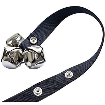 CandyHome Potty Dog Doorbells Housetraining Dog Bell Dog Bells for Potty Training Your Puppy Doggie with Doorbell, Easy 95% Success Rate, Black