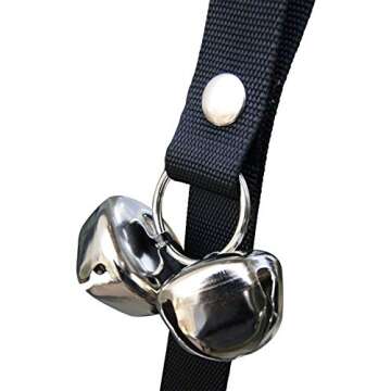 CandyHome Potty Dog Doorbells Housetraining Dog Bell Dog Bells for Potty Training Your Puppy Doggie with Doorbell, Easy 95% Success Rate, Black