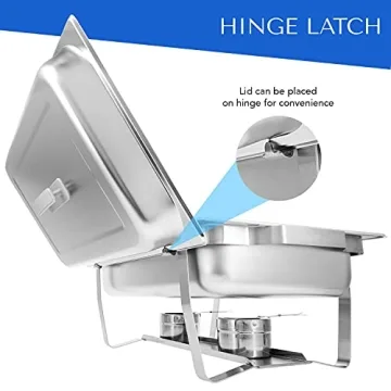 ALPHA LIVING 8QT Stainless Steel Chafing Dish Set