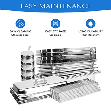 ALPHA LIVING 8QT Stainless Steel Chafing Dish Set