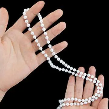 Weoxpr 20-Piece White Faux Pearl Necklaces Set for Parties
